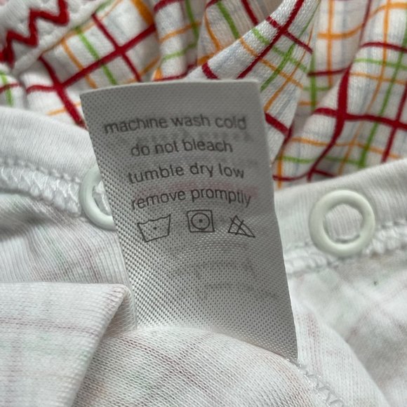 Kissy Kissy Unisex, Gender Neutral Plaid Tractor Embroidered Romper 12-18 Months - Picture 5 of 10